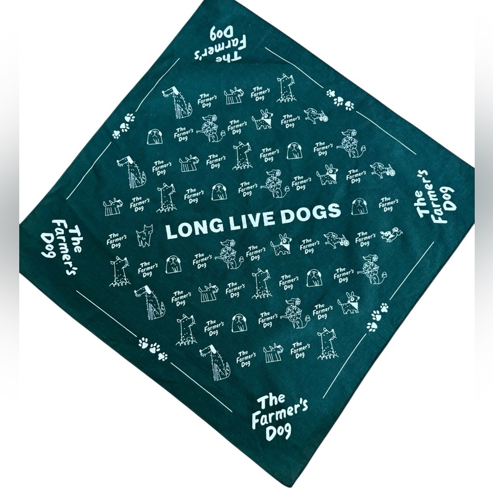 The Farmer's Dog Green Bandana